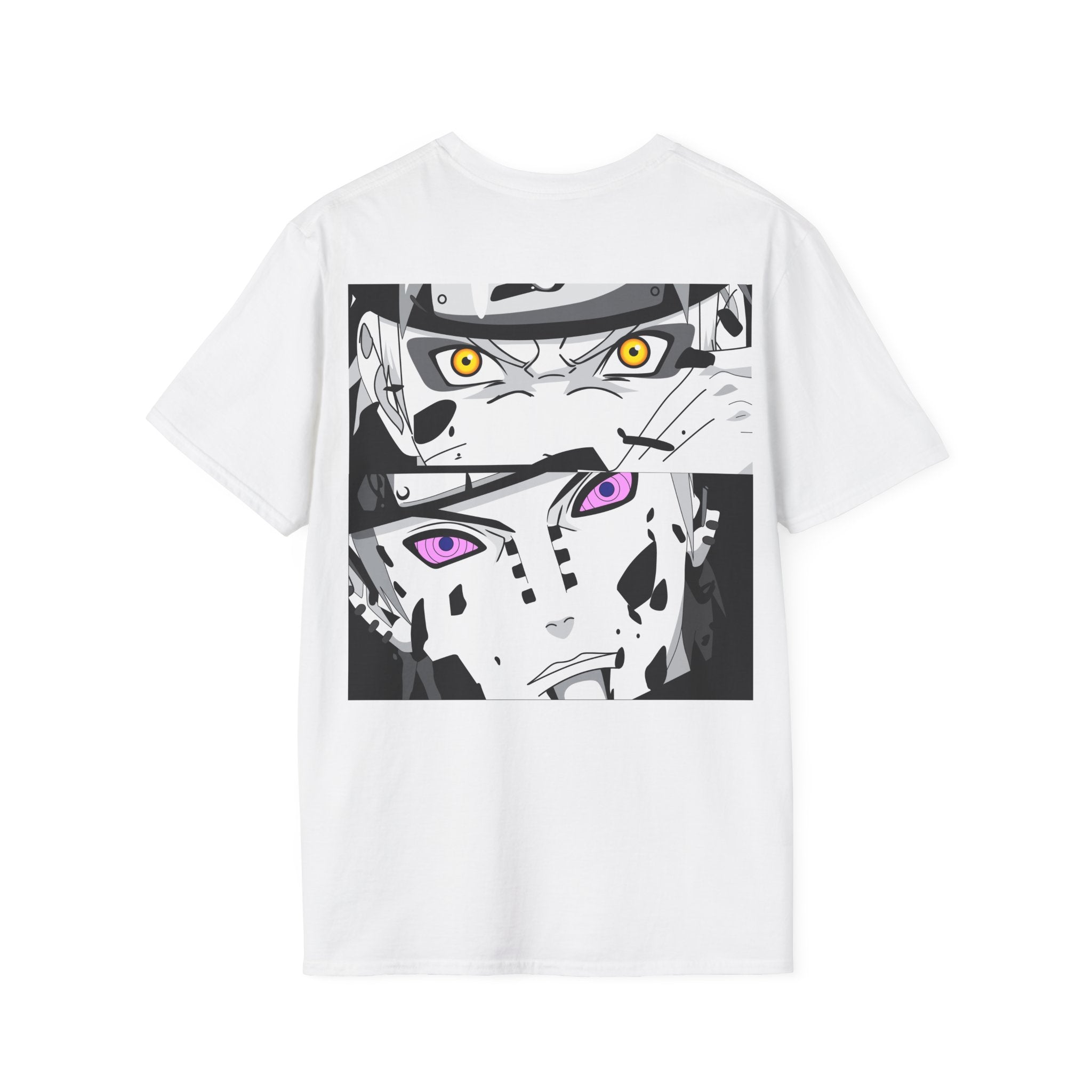 Anime Sage vs Pain T-Shirt – Legendary Shinobi Showdown Back Print Graphic Tee