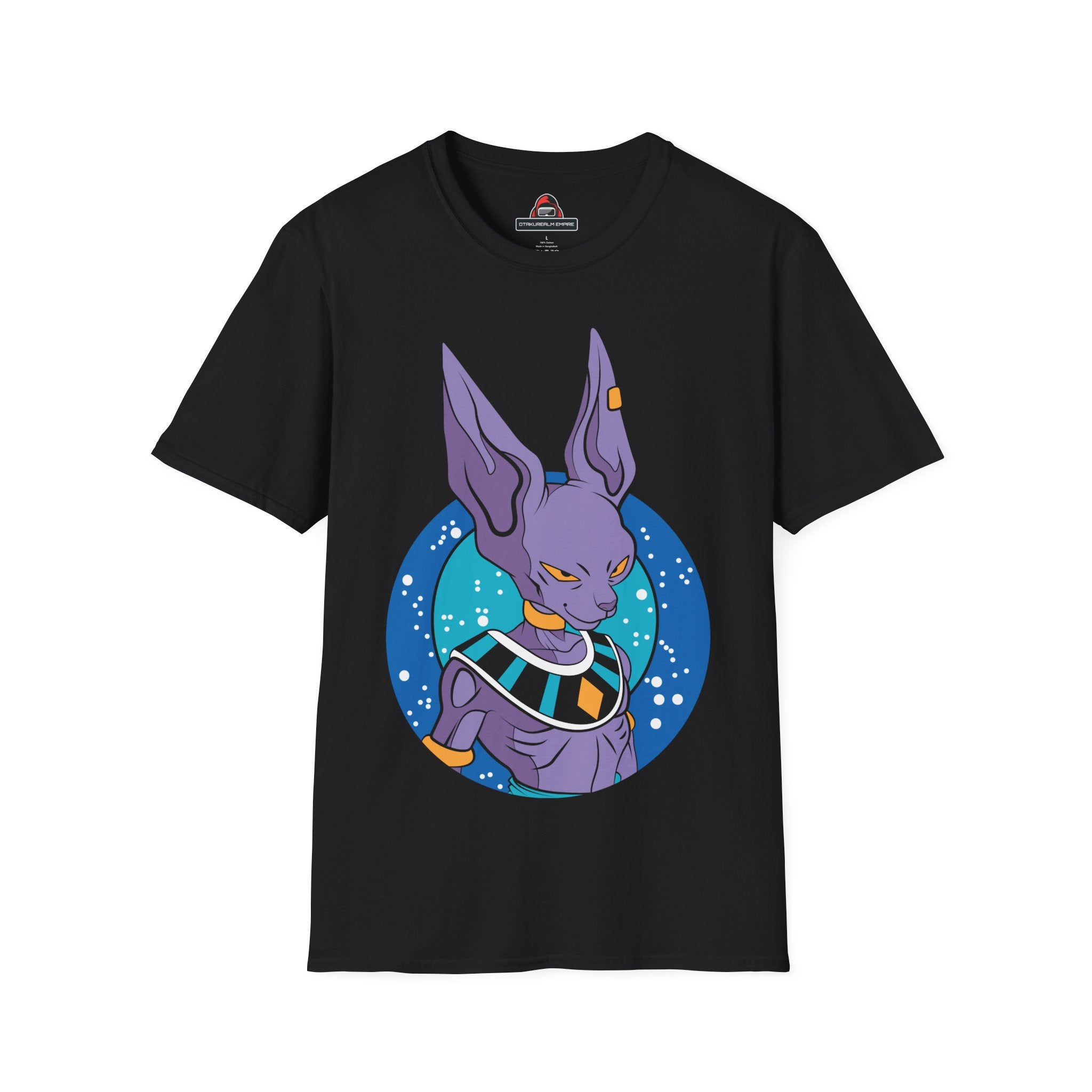 Cosmic Destroyer Anime T-Shirt – Purple Deity Graphic Tee