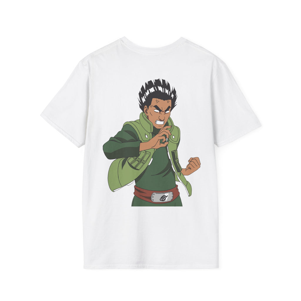 Anime Might Guy T-Shirt – Taijutsu Master Back Print Graphic Tee