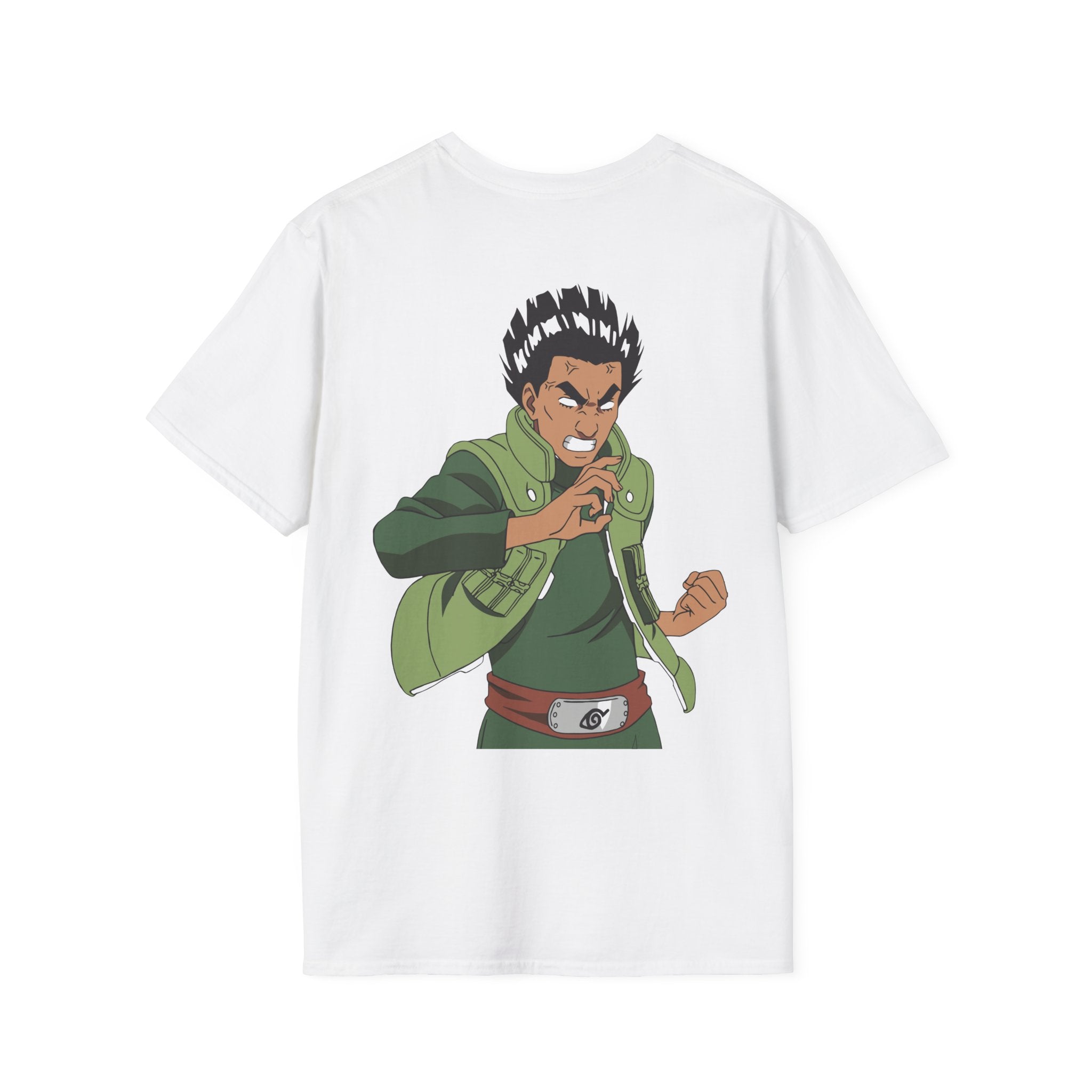 Anime Might Guy T-Shirt – Taijutsu Master Back Print Graphic Tee