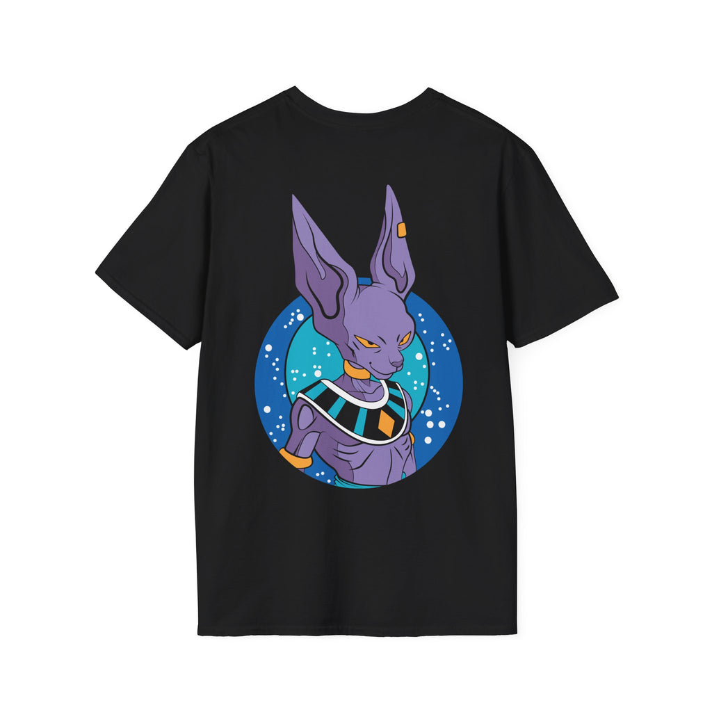 Cosmic Destroyer Anime T-Shirt – Purple Deity Back Print Graphic Tee