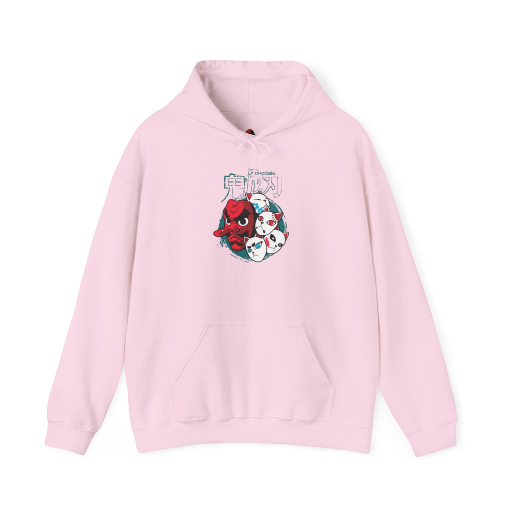 Tanjiro, Makomo, and Sabito Masks - Hooded Sweatshirt