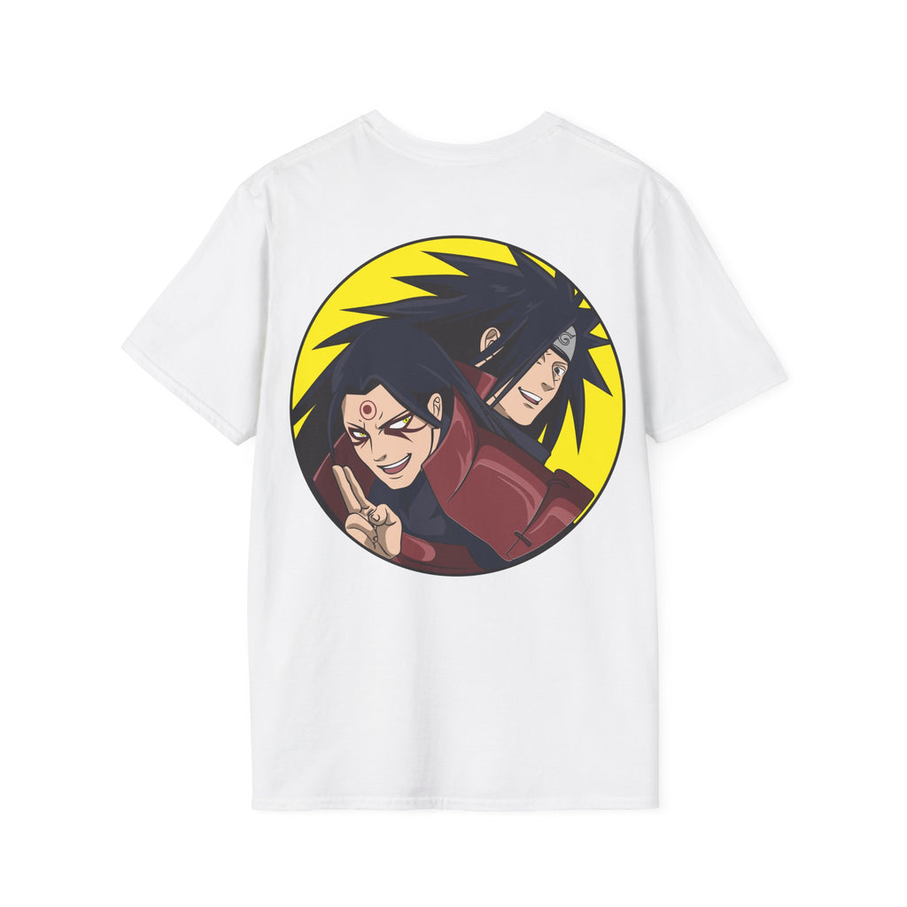 Anime Legendary Rivals T-Shirt – Madara & Hashirama Back Print Graphic Tee