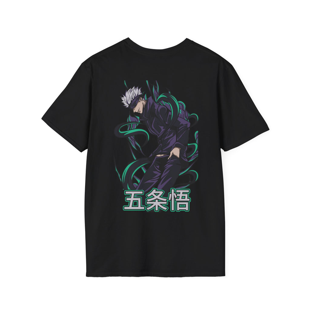 Anime Jujutsu Kaisen Gojo Satoru T-Shirt – Limitless Power Back Print Graphic Tee