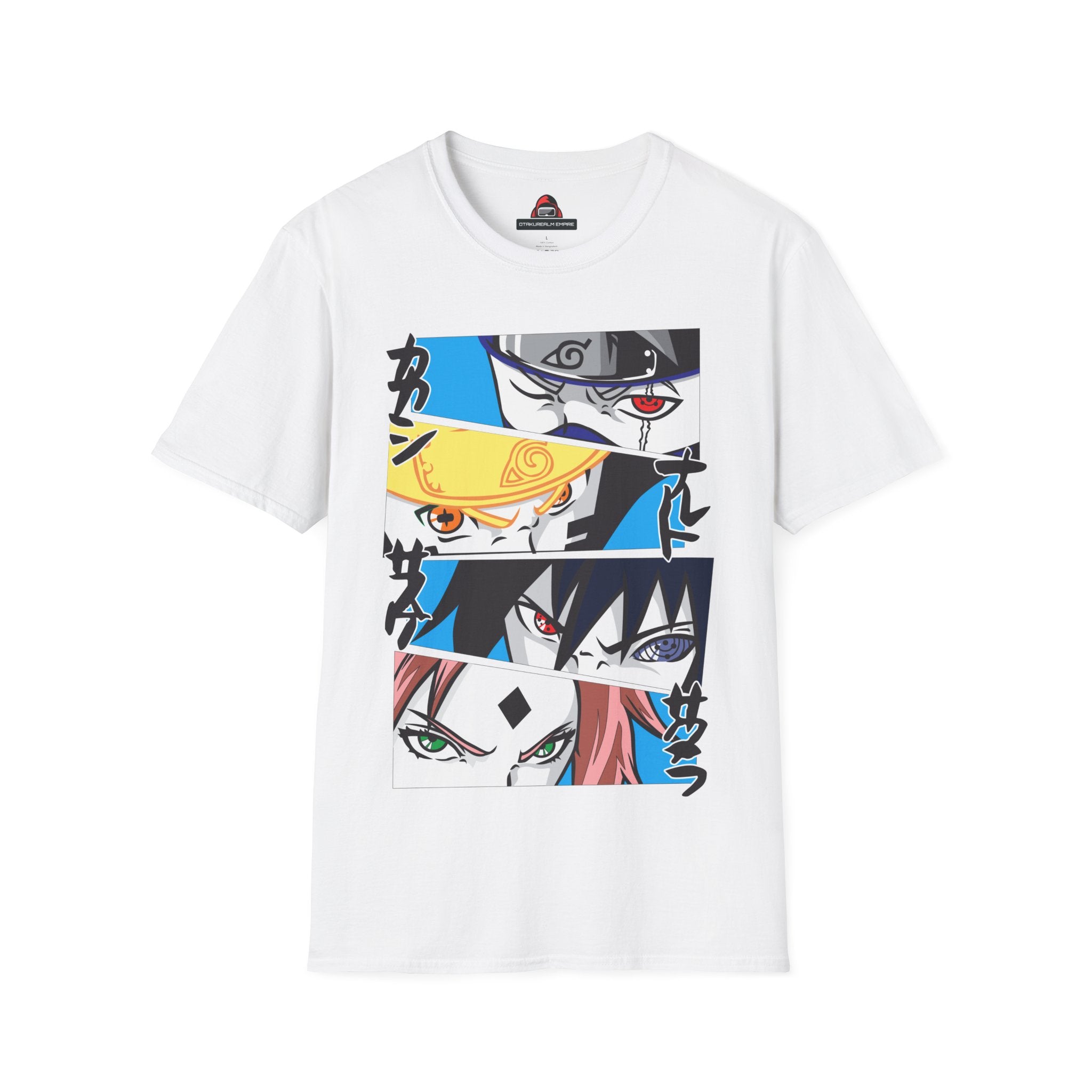 Anime Ninja Team 7 Legacy T-Shirt – Shinobi Eyes Graphic Tee