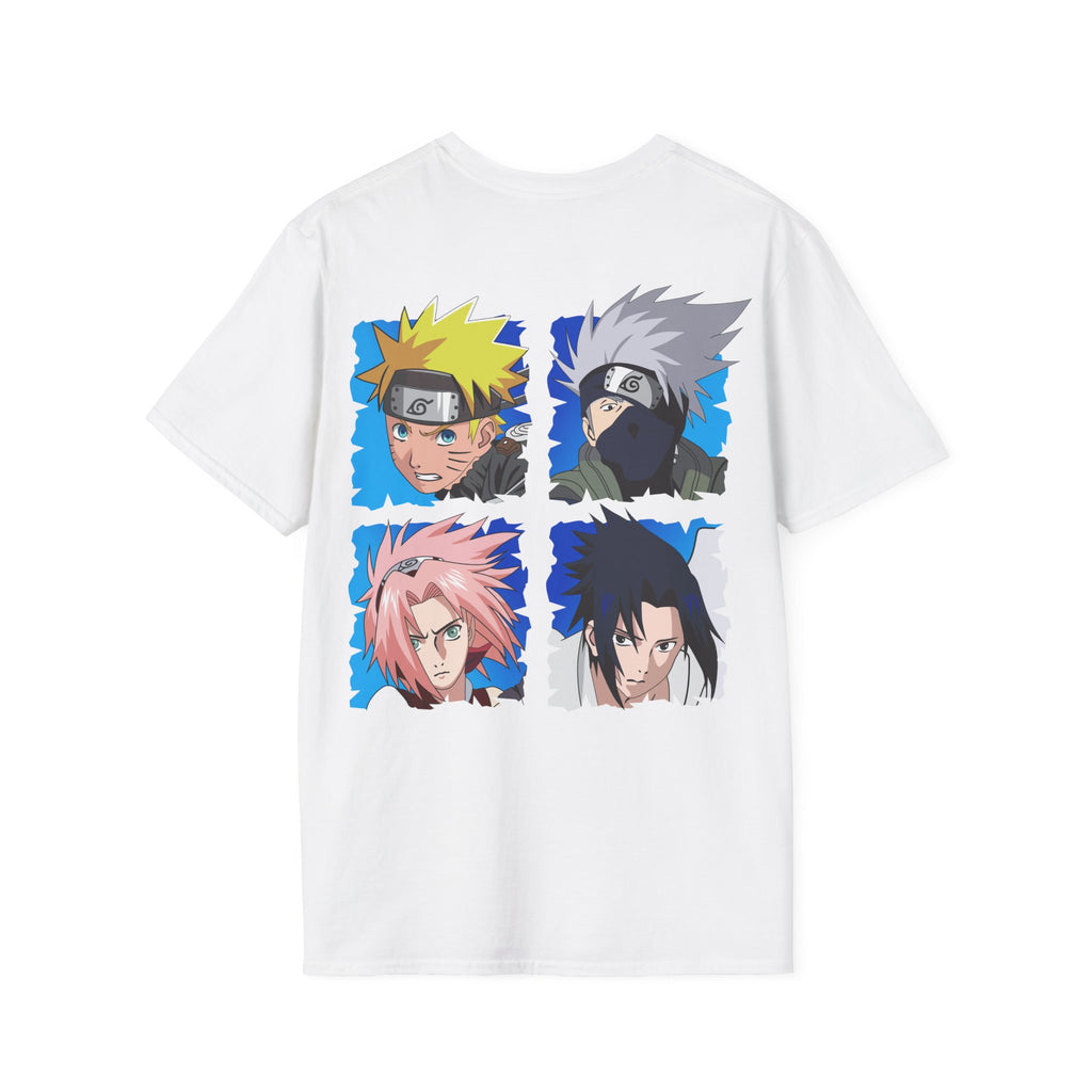 Anime Ninja Team 7 T-Shirt – Legendary Shinobi Squad Back Print Graphic Tee