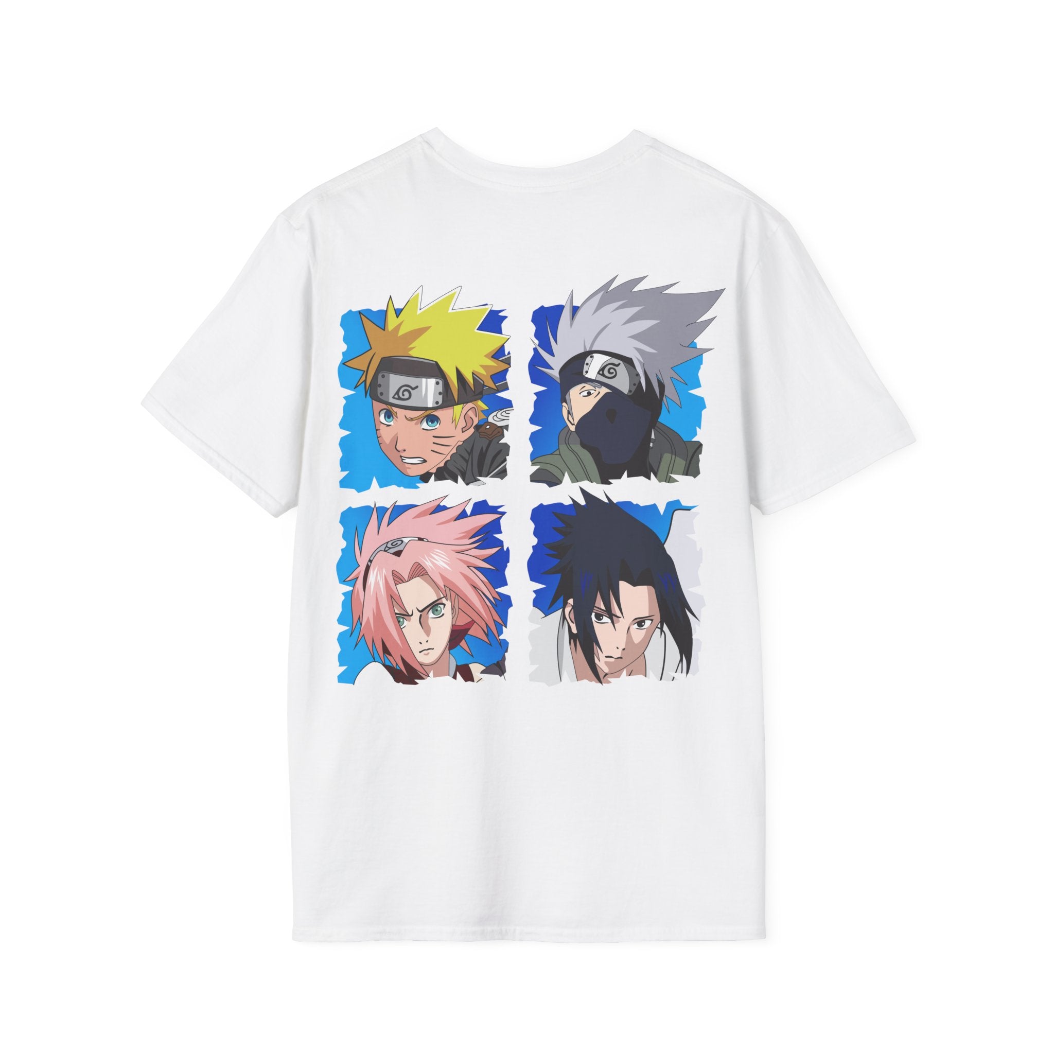 Anime Ninja Team 7 T-Shirt – Legendary Shinobi Squad Back Print Graphic Tee