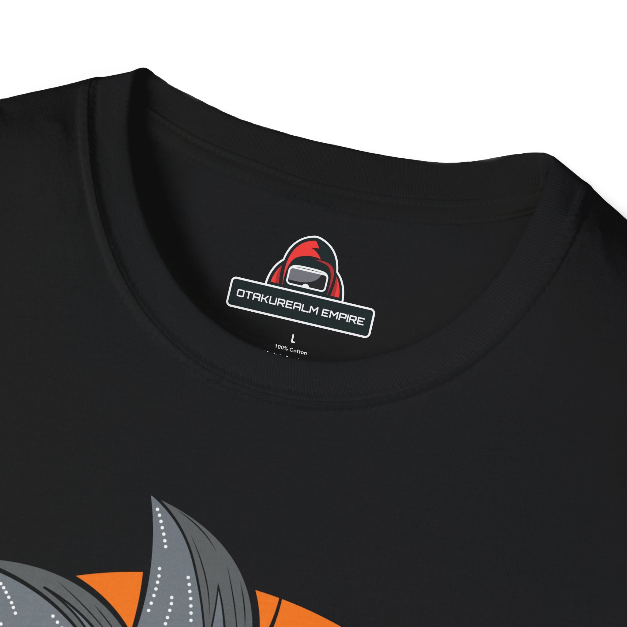 Anime Warrior Power-Up T-Shirt – Orange Graphic Energy Tee