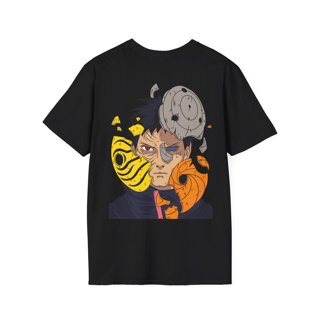 Anime Obito Evolution T-Shirt – Masked Shinobi Back Print Graphic Tee
