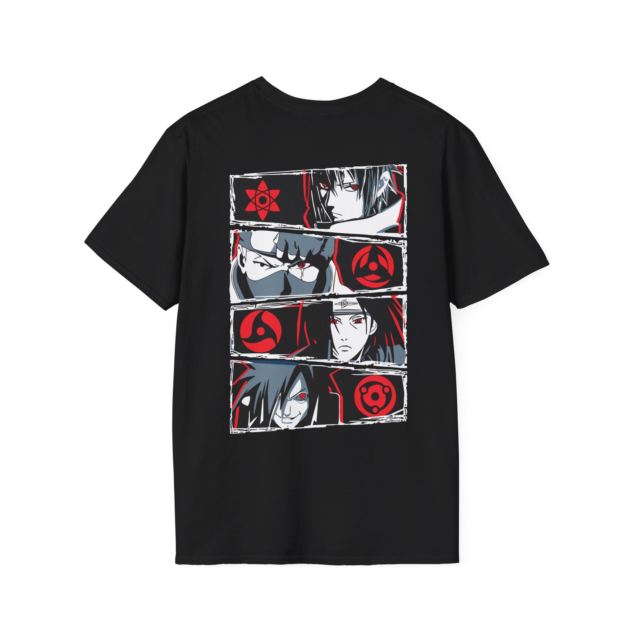 Anime Uchiha Legacy T-Shirt – Red Eye Clan Back Print Graphic Tee