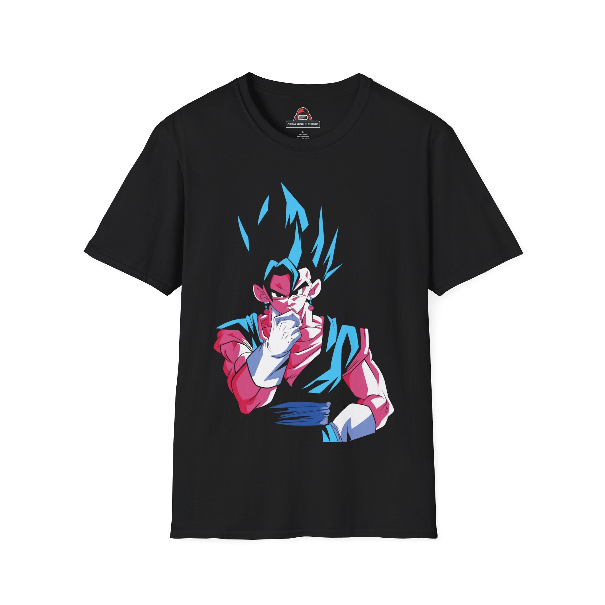 Anime Warrior Strike T-Shirt – Neon Fusion Power Graphic Tee