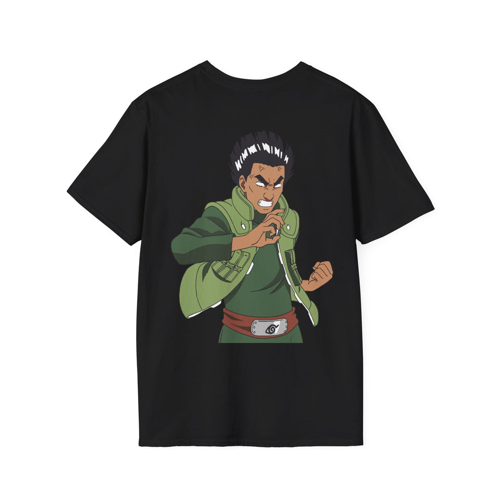 Anime Might Guy T-Shirt – Taijutsu Master Back Print Graphic Tee