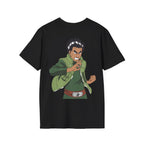 Anime Might Guy T-Shirt – Taijutsu Master Back Print Graphic Tee