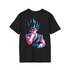 Anime Warrior Strike T-Shirt – Neon Fusion Power Back Print Graphic Tee