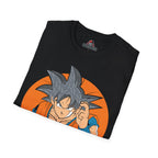 Anime Warrior Power-Up T-Shirt – Orange Graphic Energy Tee