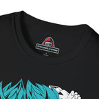 Anime Fusion Warriors T-Shirt – Blue Energy Battle Graphic Tee