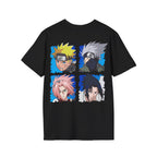 Anime Ninja Team 7 T-Shirt – Legendary Shinobi Squad Back Print Graphic Tee