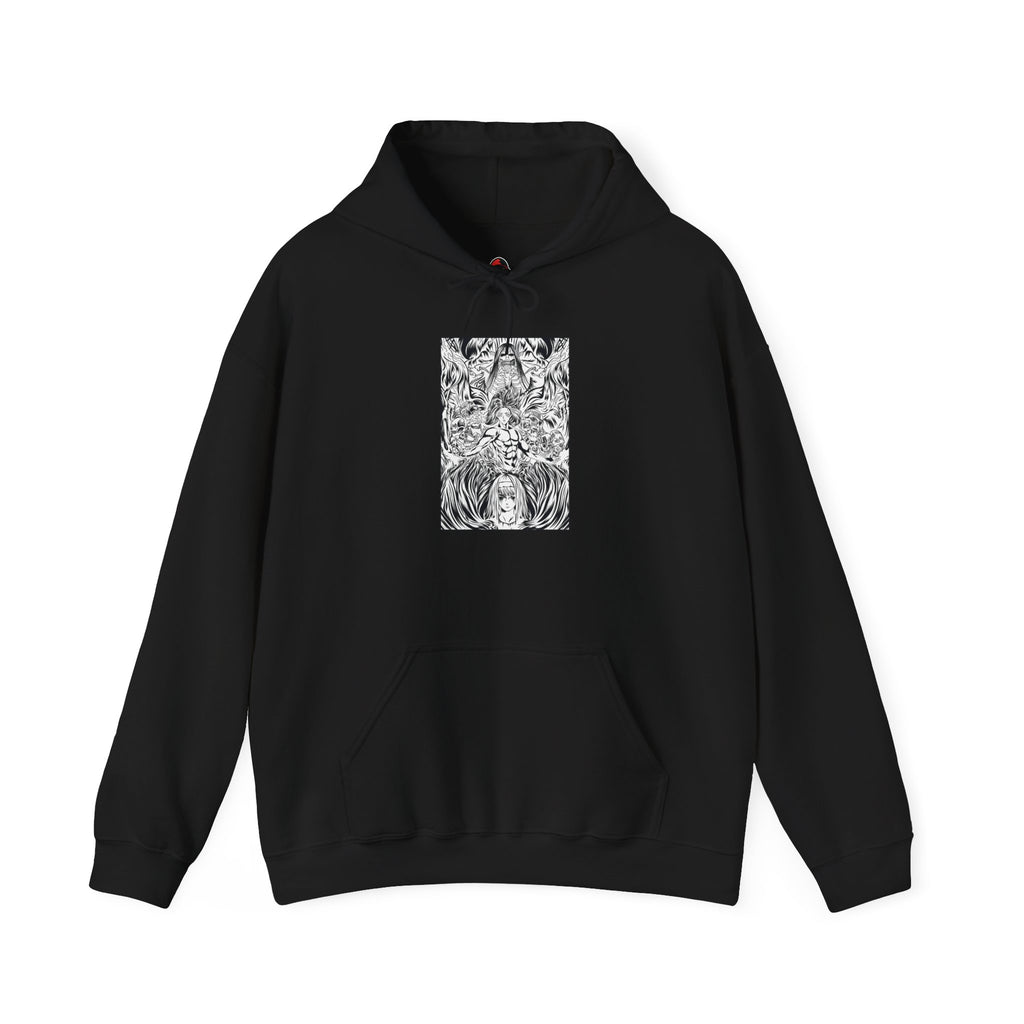 Ymir and Eren The Cycle of Power - Hooded Sweatshirt