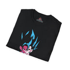 Anime Warrior Strike T-Shirt – Neon Fusion Power Graphic Tee
